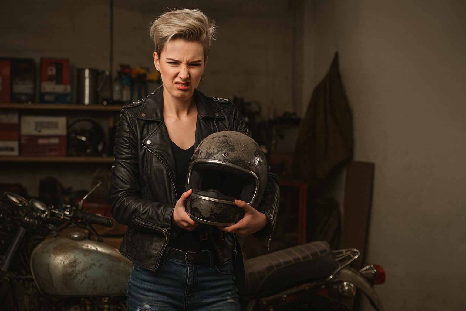 Por que muitos capacetes de moto começam a ter mau cheiro com o tempo